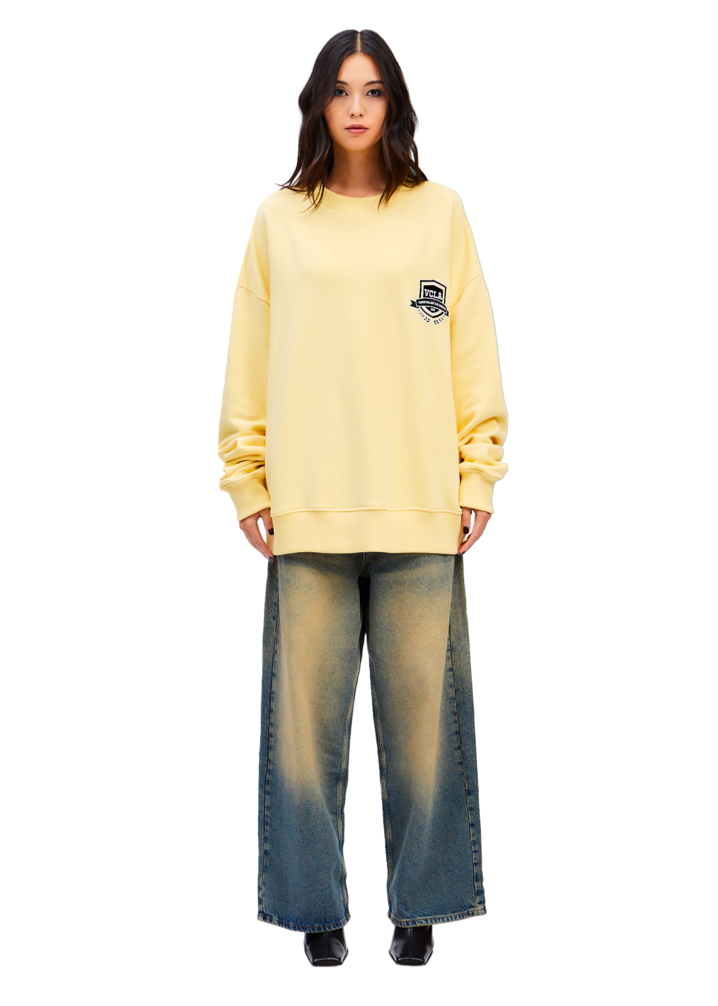 Model wears VCLA Sweatshirt
